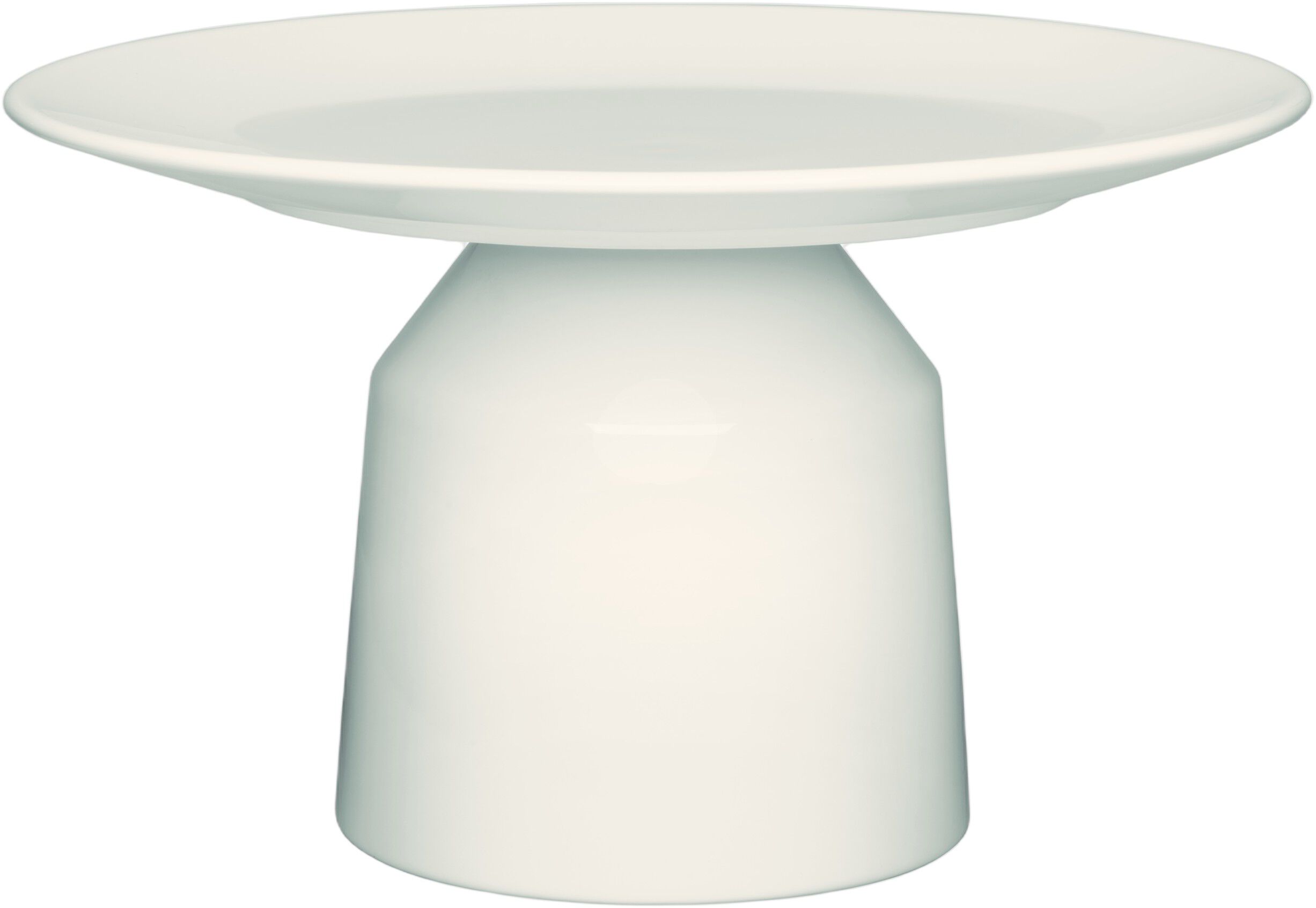 Solare h&oslash;j serveringsbakke 24x14cm hvid