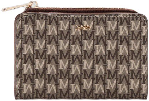 Small wallet with logo print