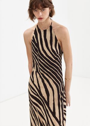 Long printed dress