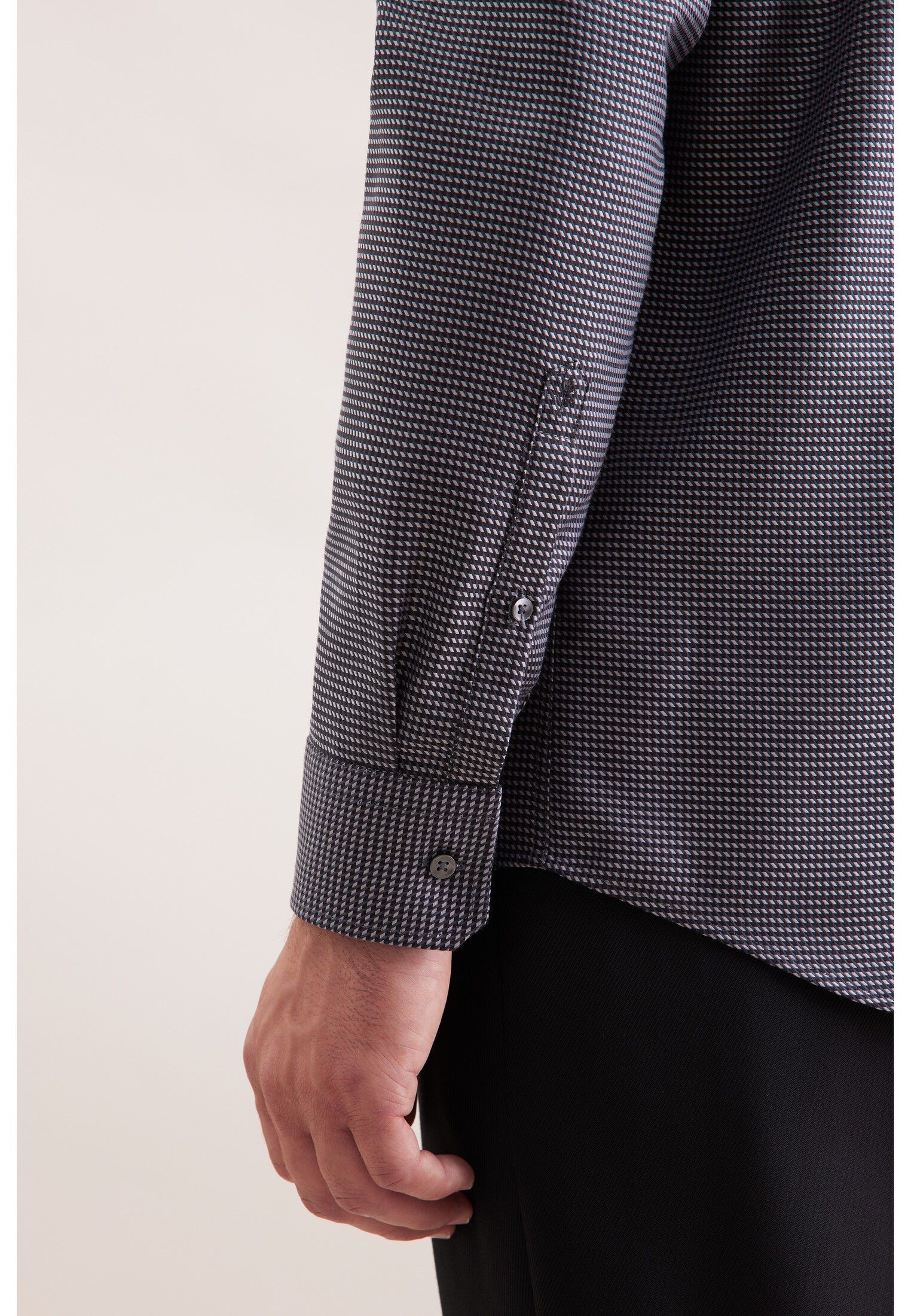 Business shirt Regular 1/1 Kent-Collar Pepita