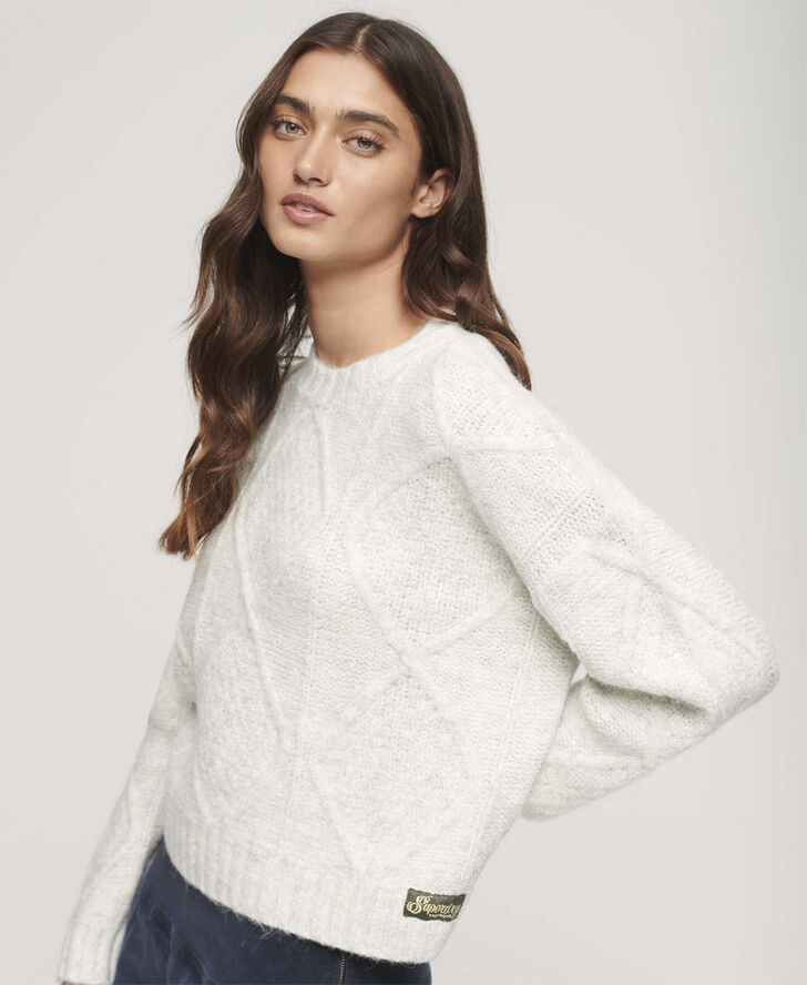 CHUNKY CABLE KNIT JUMPER
