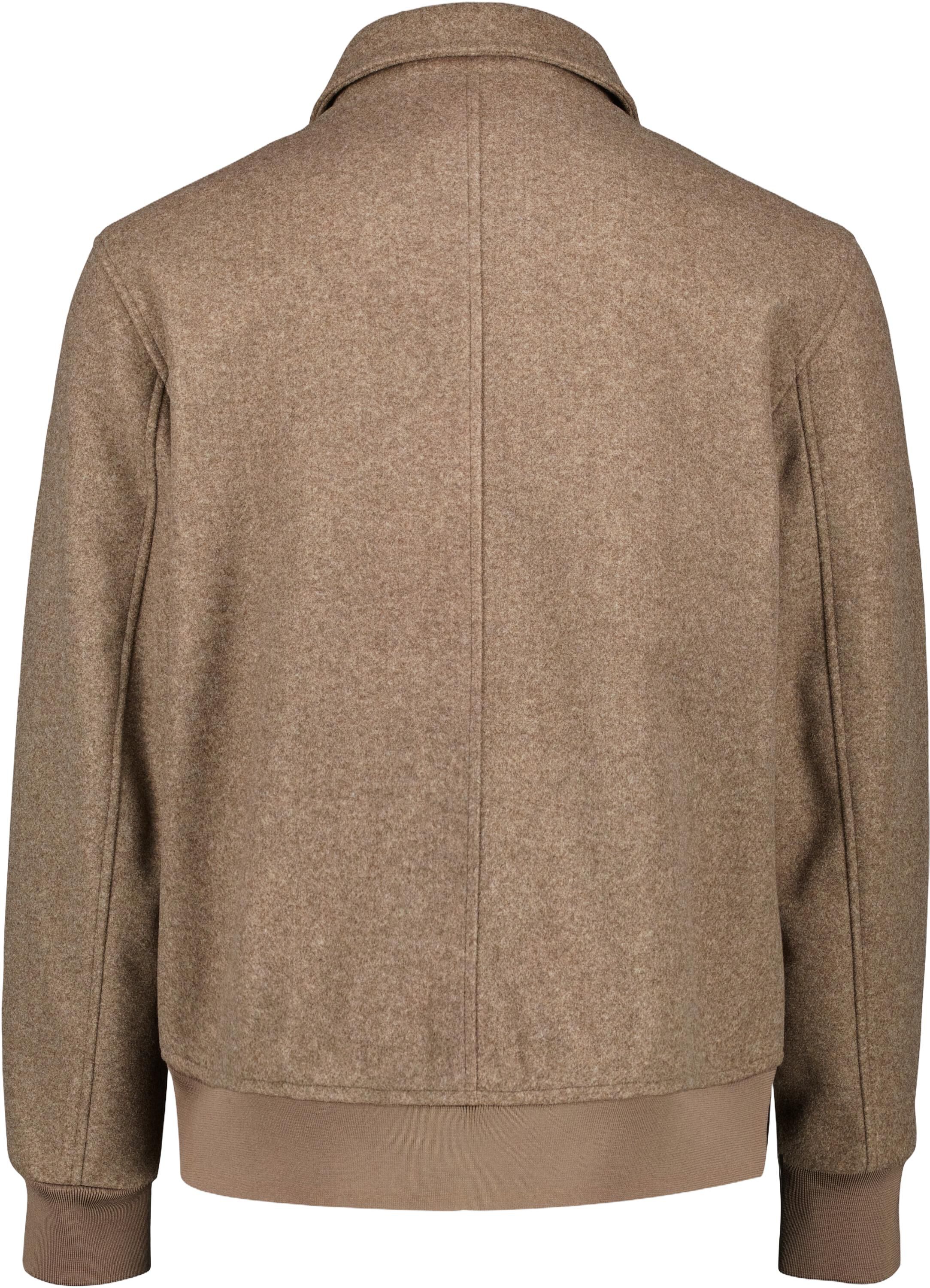 Wool look zip-through jacket