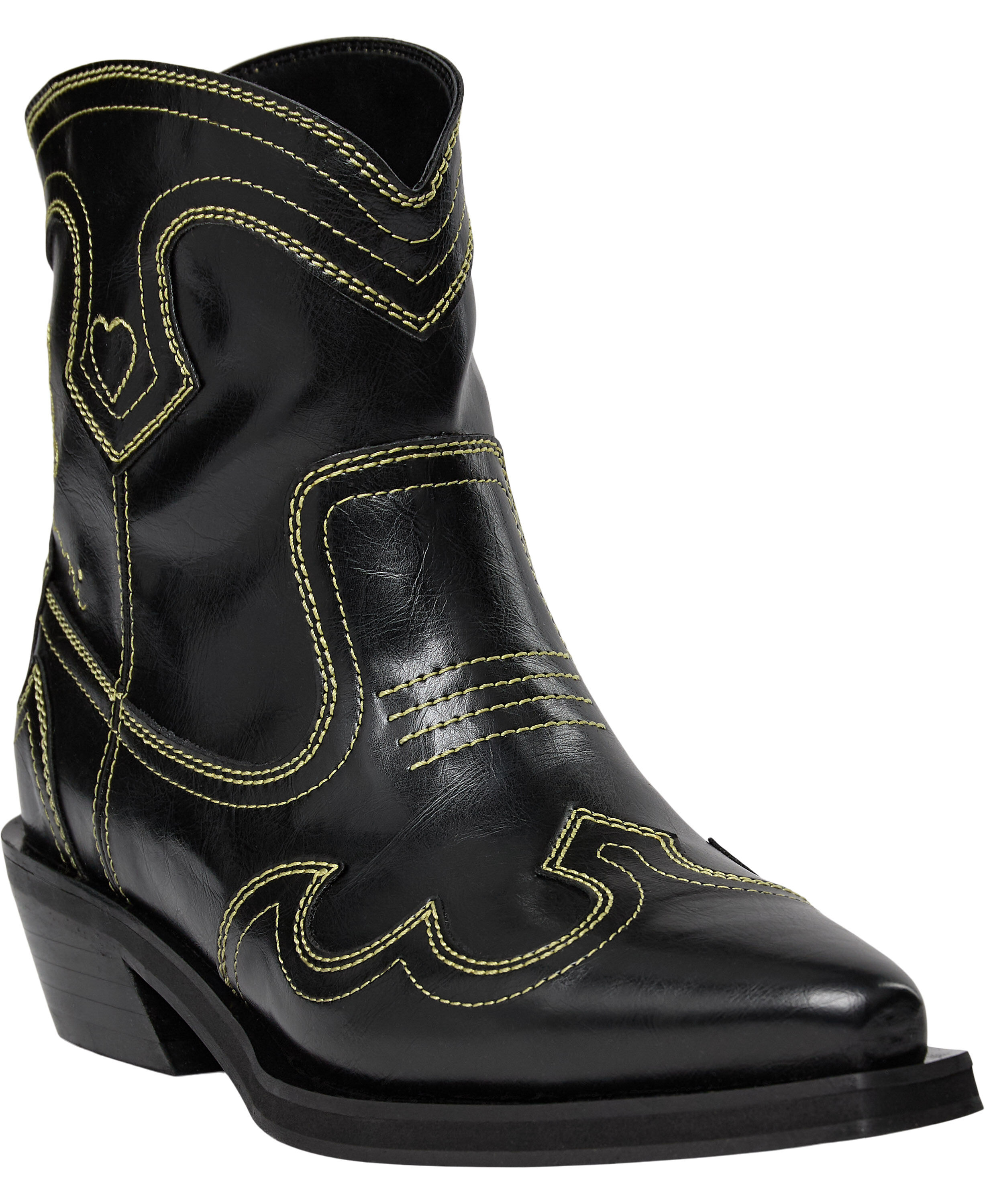 Low Shaft Embroidered Western Boot