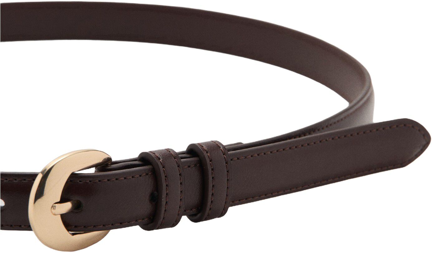 Buckle skinny belt