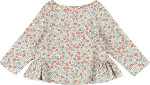 ELIN BOW BLOUSE GOTS