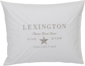 Hotel Embroidery White/Lt Beige Pillowcase
