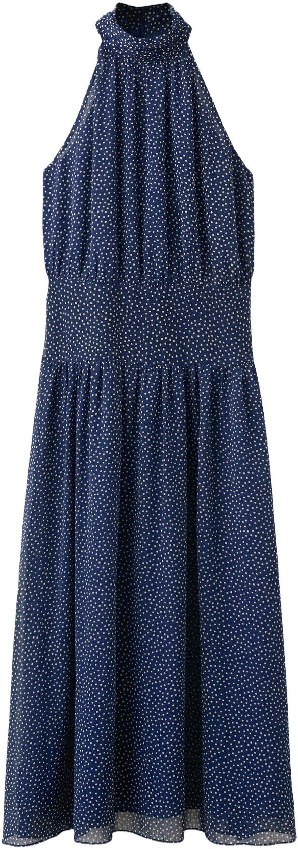 Printed halter-neck dress