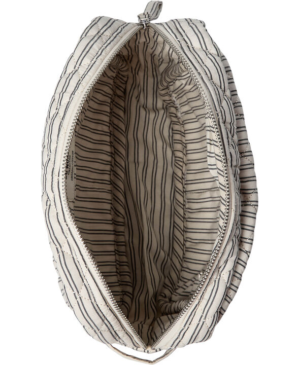 Moira 2 G toilettaske Beige / White Double Stripe