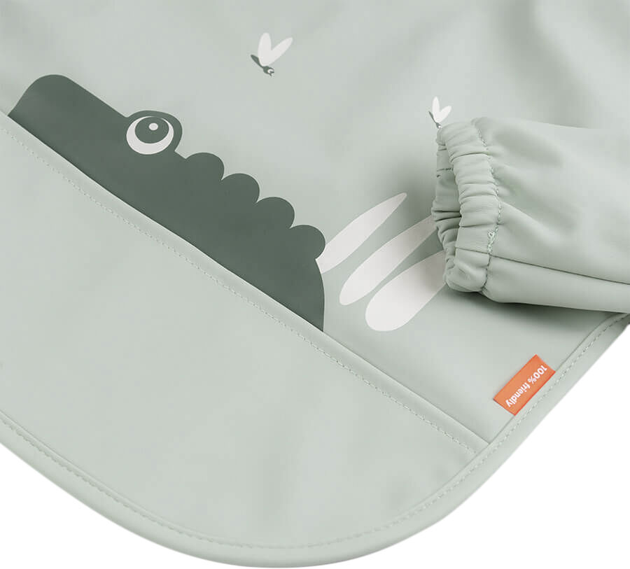 Hagesm&aelig;k m/&aelig;rmer og lomme Croco Gr&oslash;n