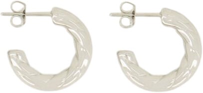 Open rope pattern earrings