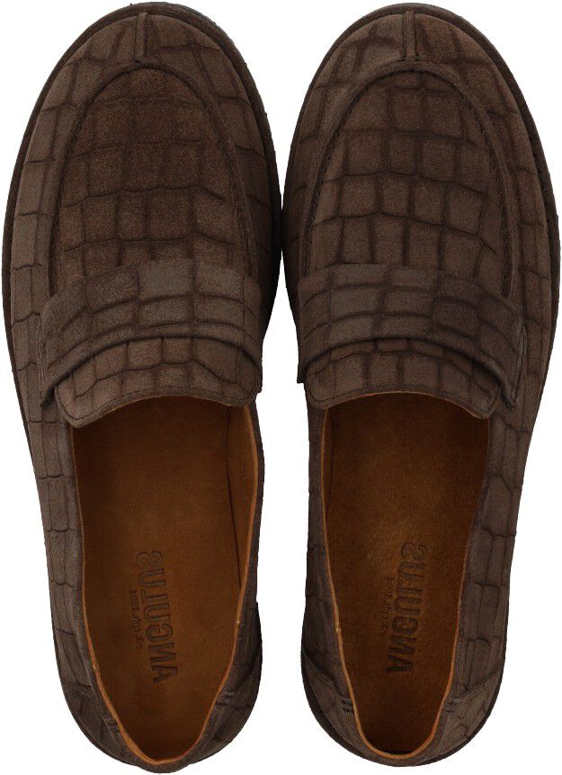 Ultrabl&oslash;d loafer med stikningsdetalje