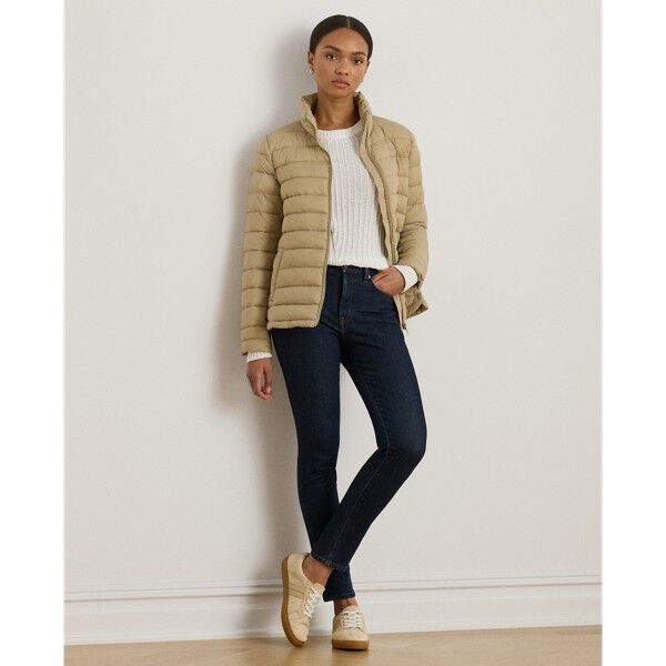 Quilted Funnelneck Puffer Jacket