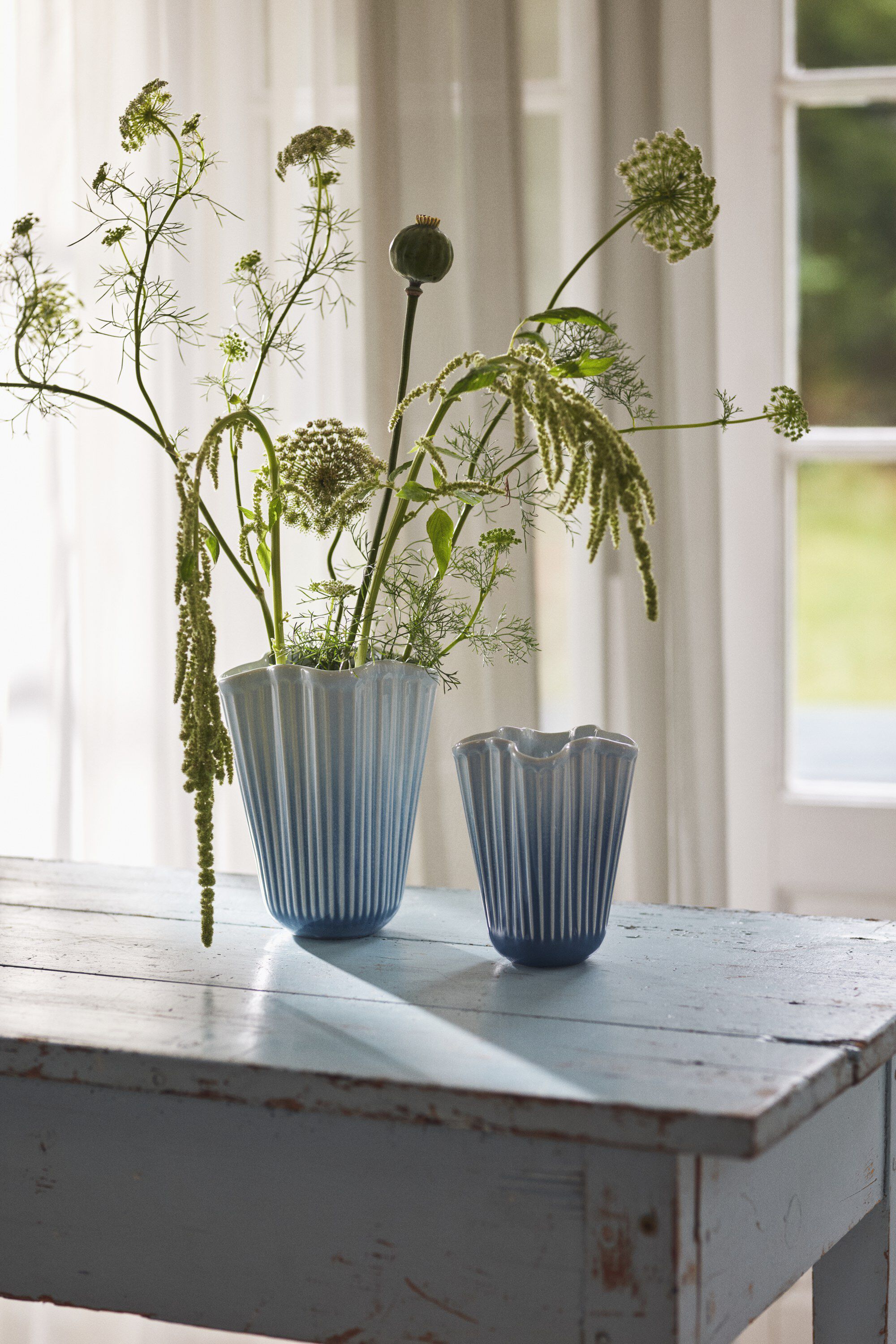 Hammersh&oslash;i Unfold Vase H20. 5 cm bl&aring;