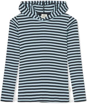 2x2 Cotton Stripe Tally Hoodie
