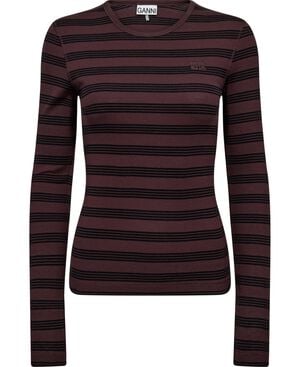 Soft Cotton Stripe Rib Longsleeve