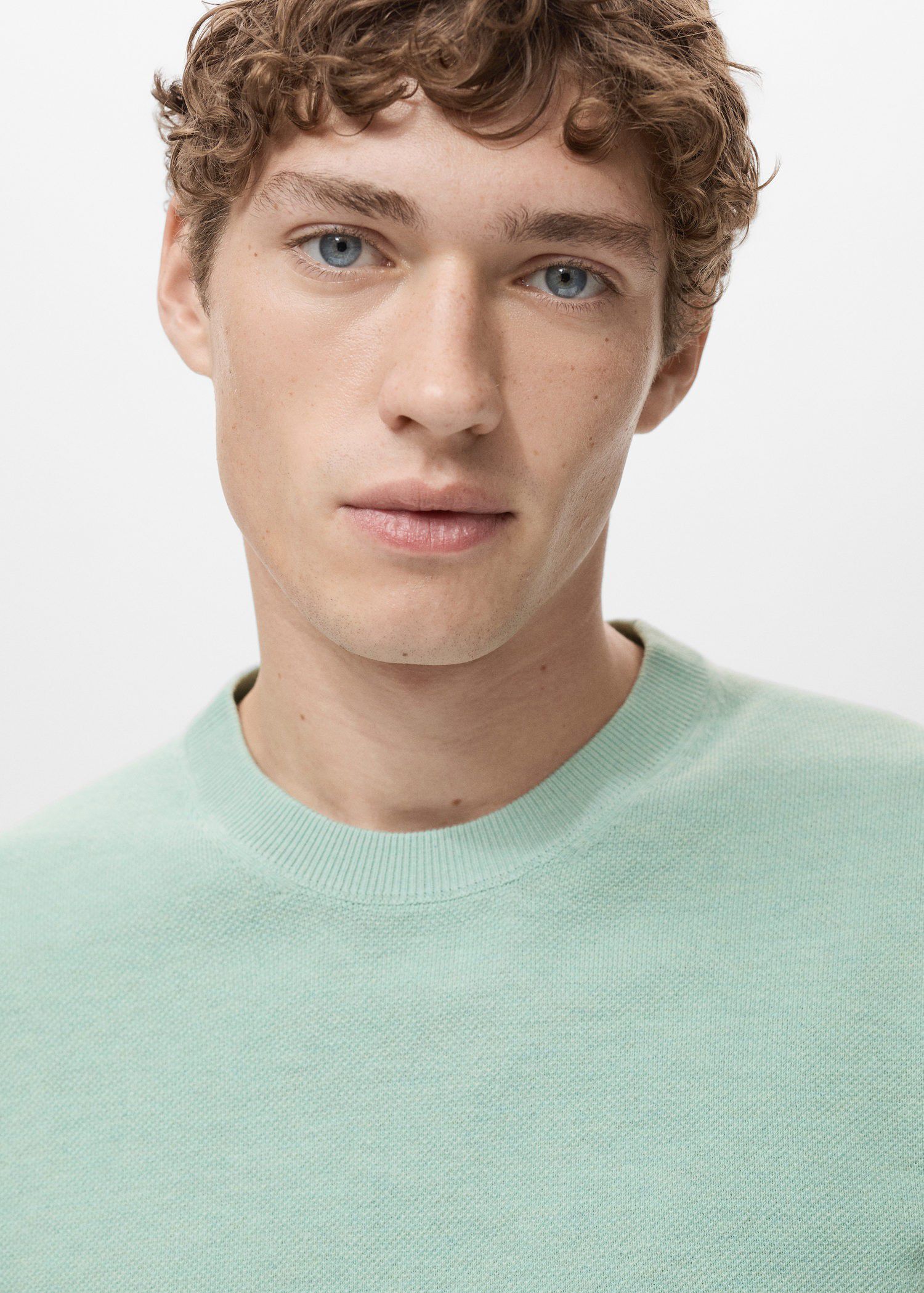 Cotton fine-knit t-shirt