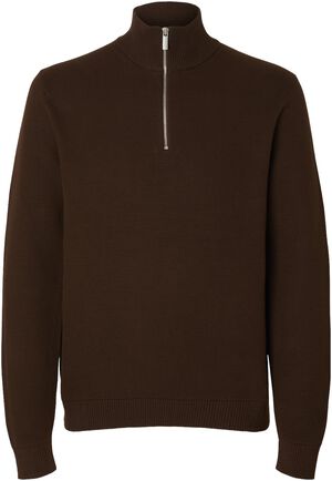 SLHDANE LS KNIT STRUCTURE HALF ZIP