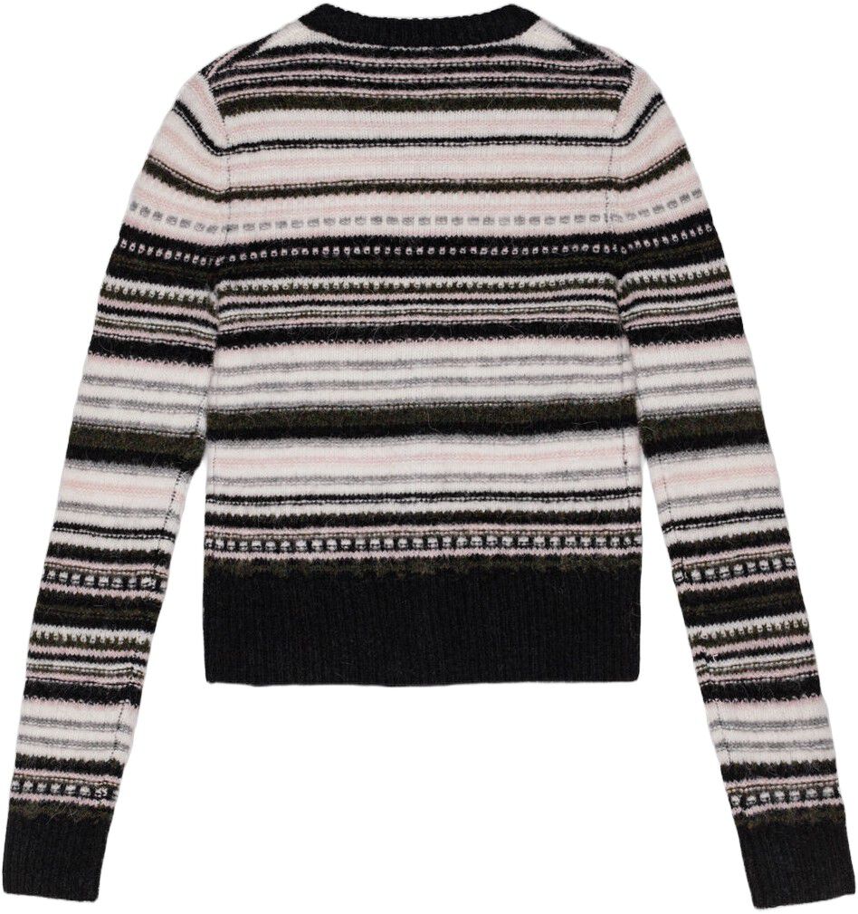 Soft Wool Stripe Cardigan