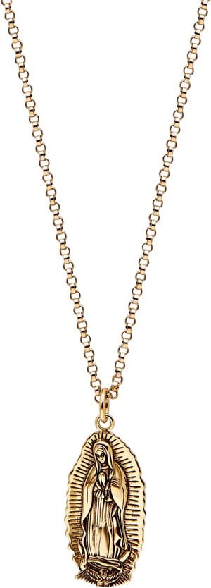 Our Lady of Guadalupe 18K Gold-Plated Sterling Silver Pendan