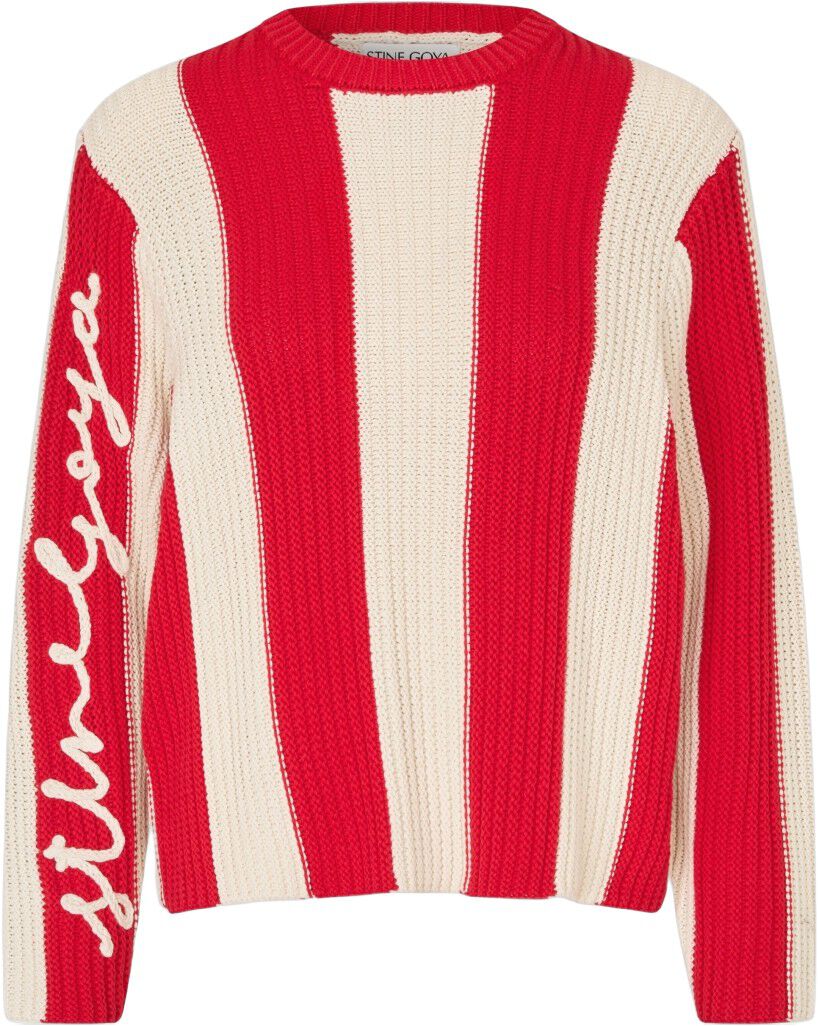 2501 Lofty Cotton, Boxy Motif Sweater