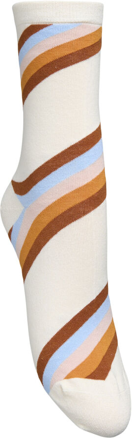 Oblique Striped Sock
