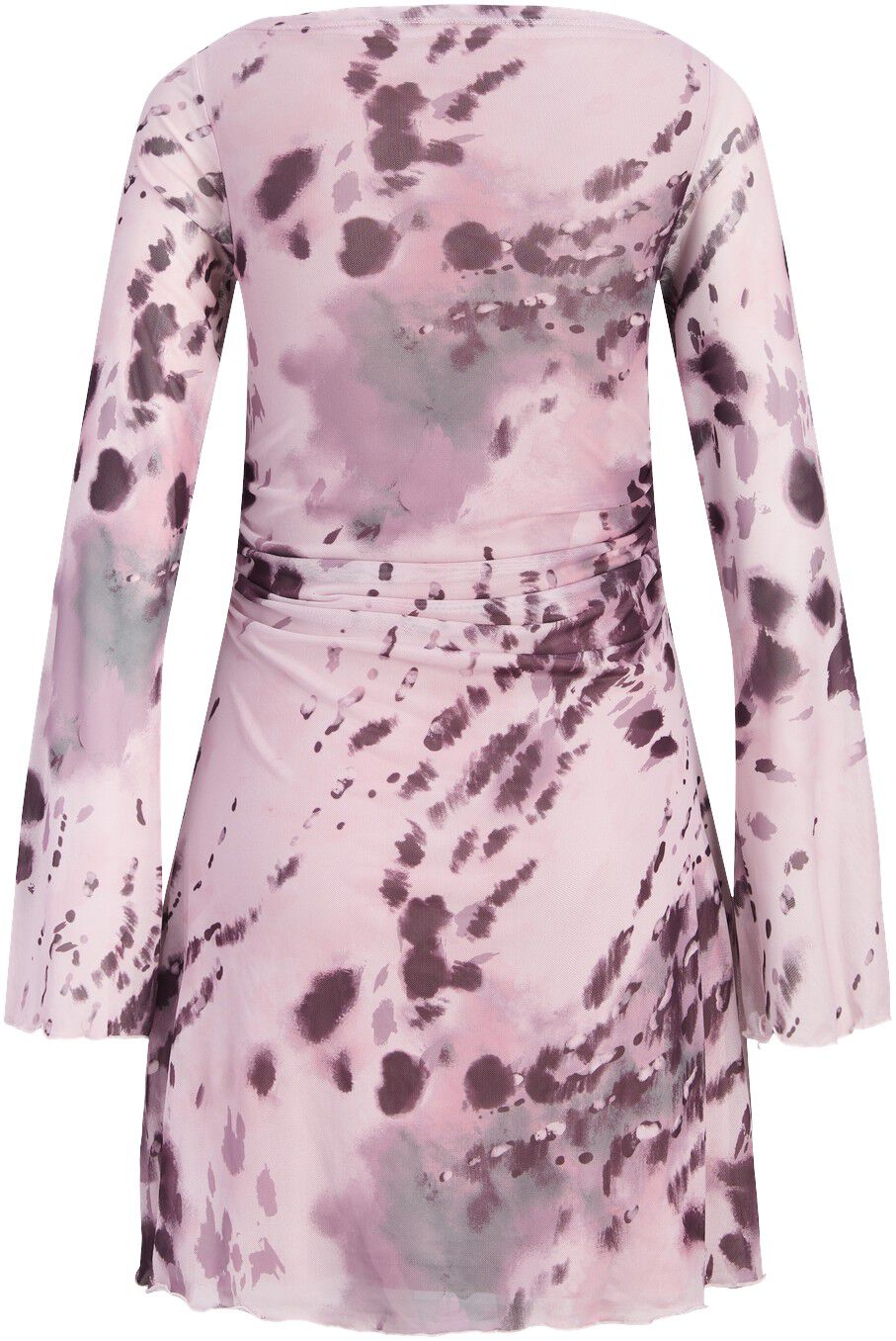 JXMINNA MESH LS DRESS WVN SN