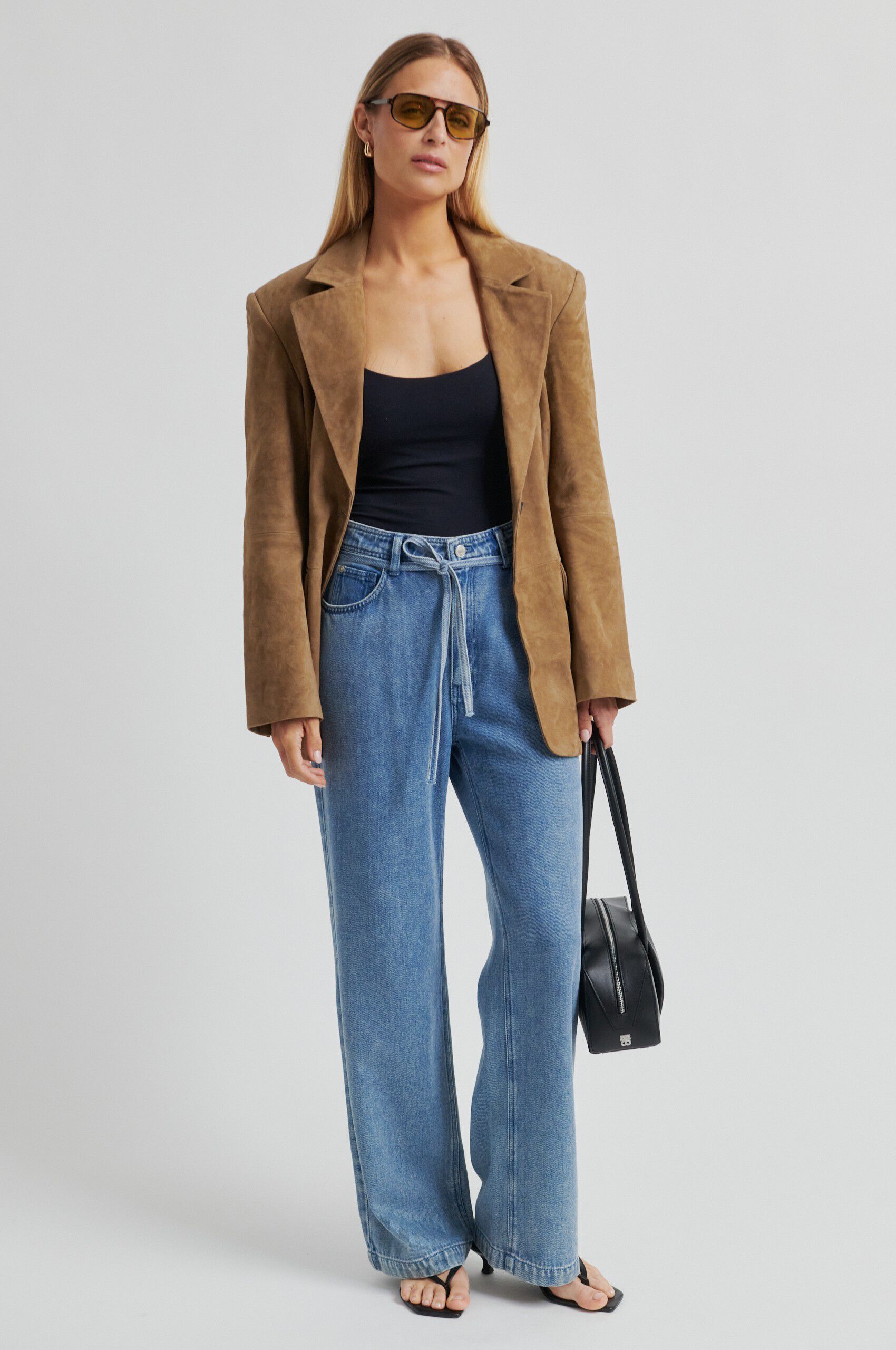 Suellen Fitted Suede Blazer