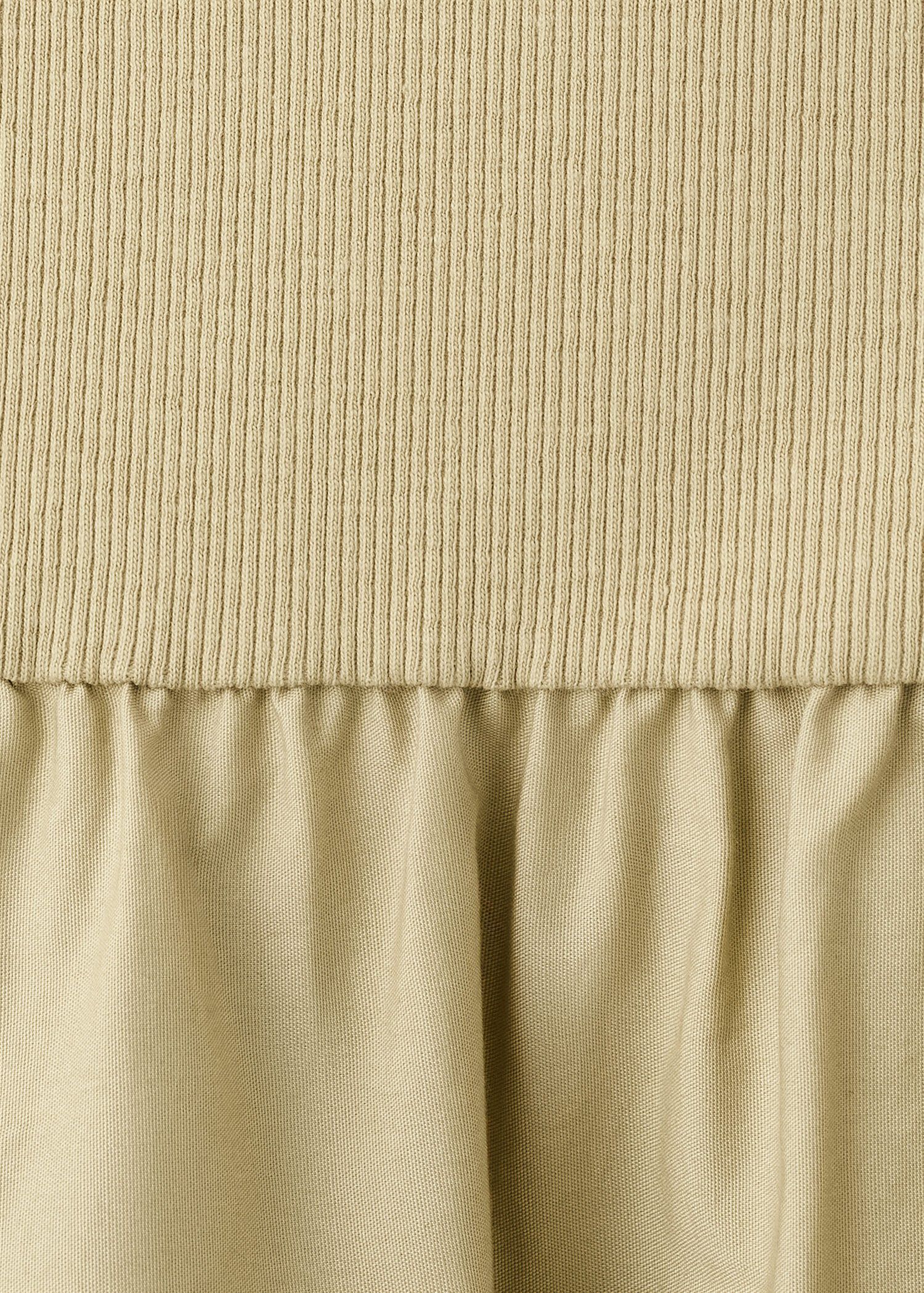 Contrast-bodice dress