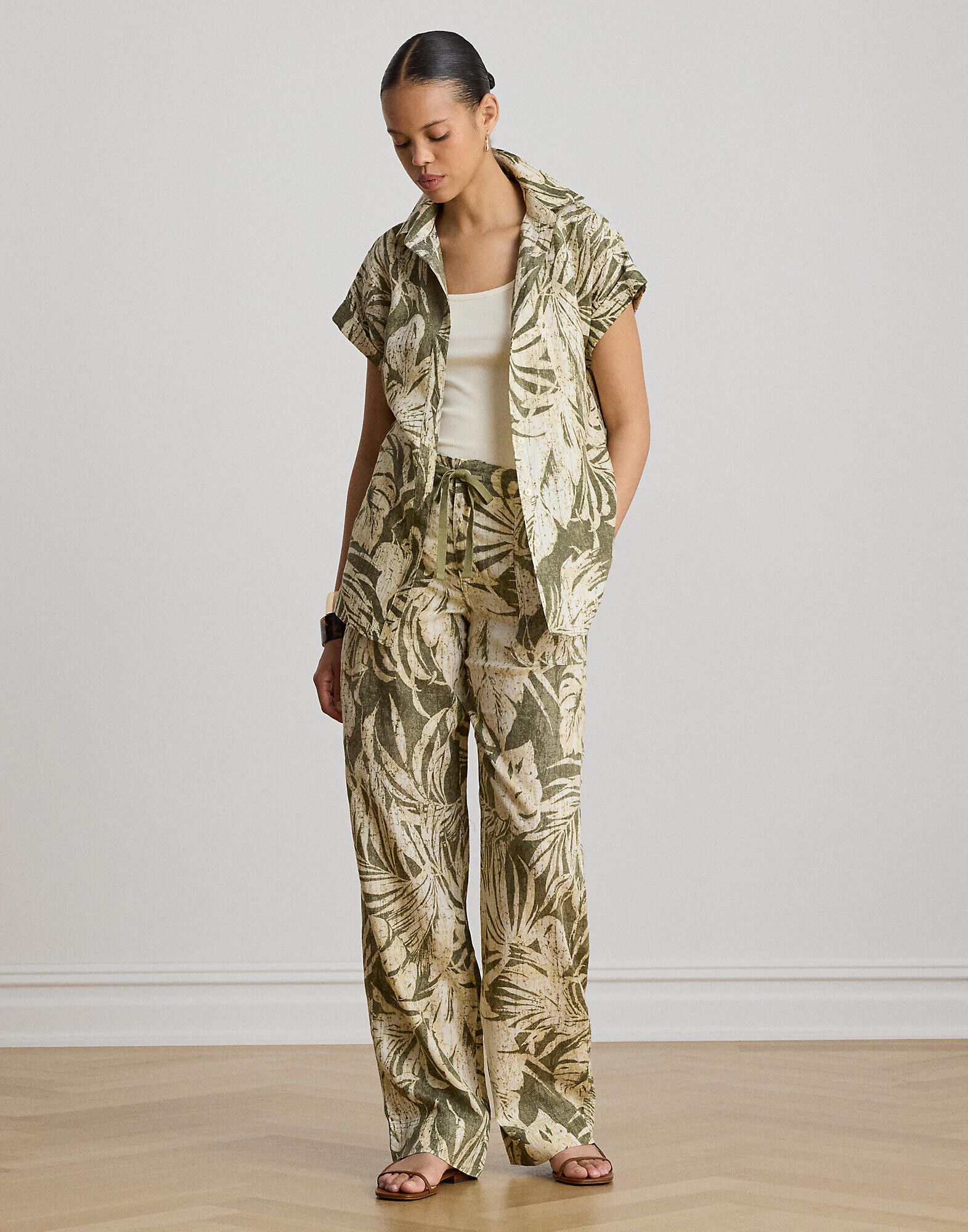 Relaxed Fit Print Short-Sleeve Shirt