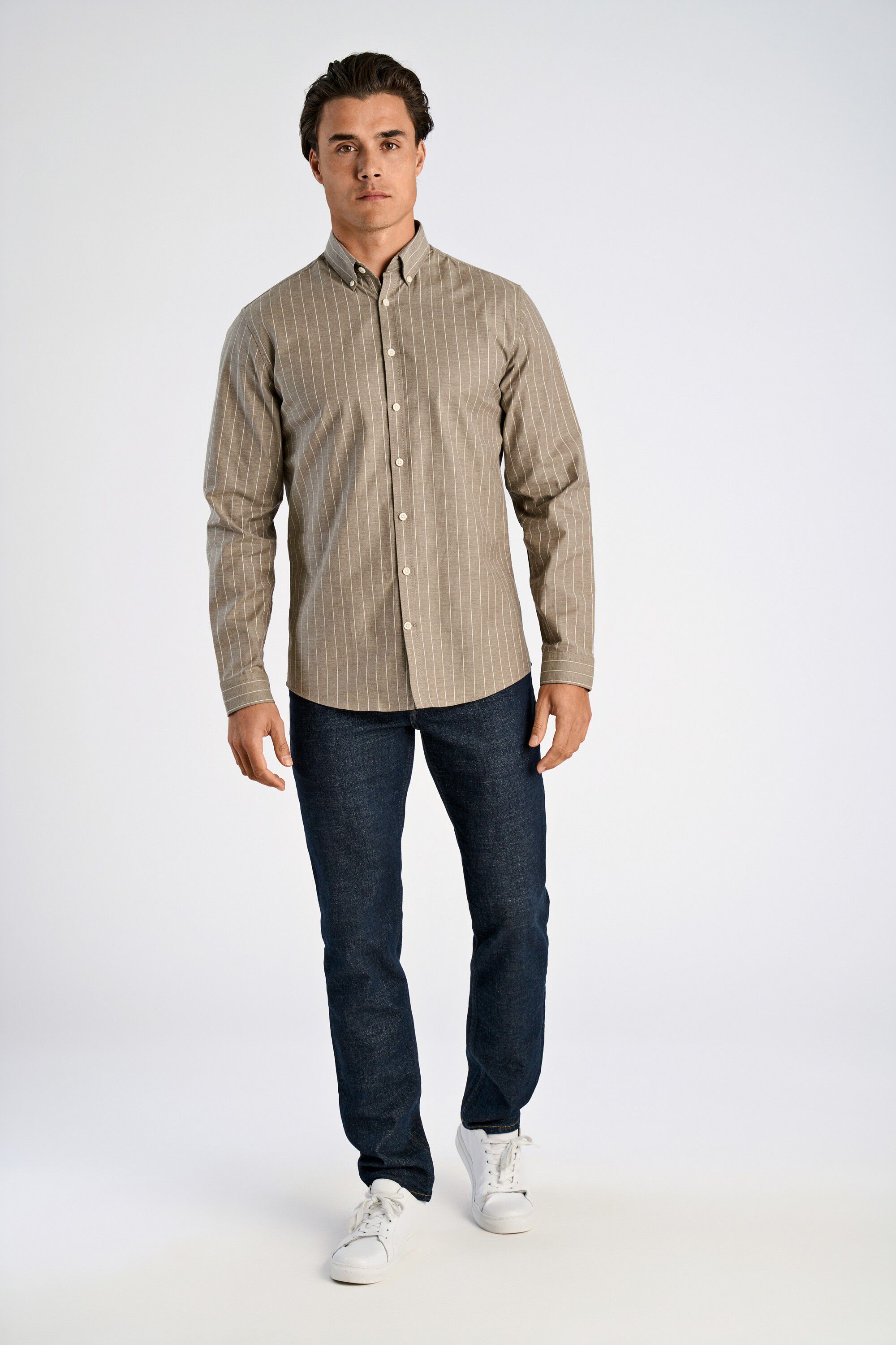 Striped superflex oxford L/S
