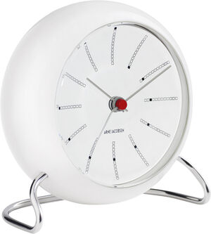 AJ Bankers bordur hvid/hvid, Ø 11 cm, alarm