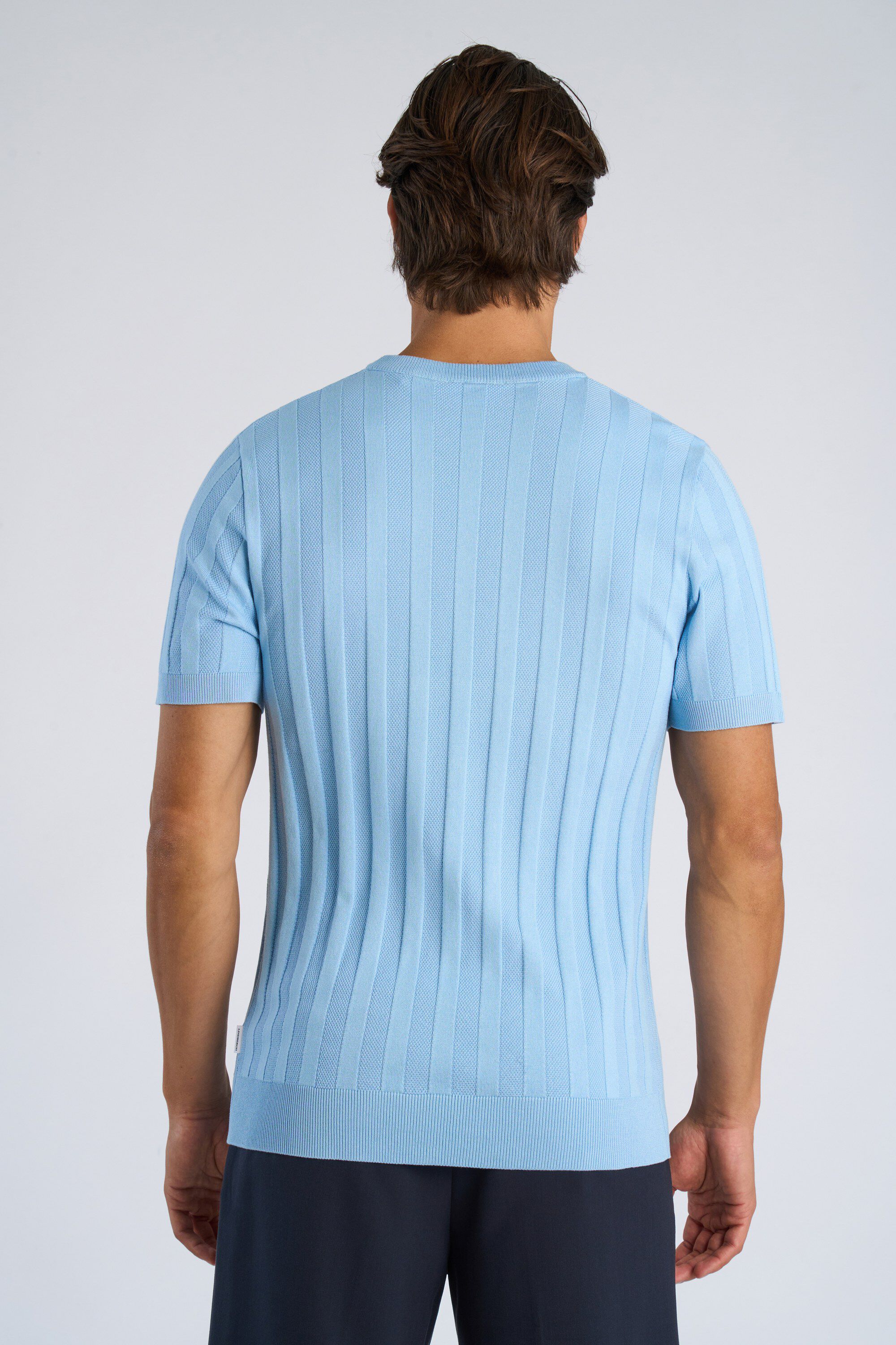 Knitted crew neck t-shirt