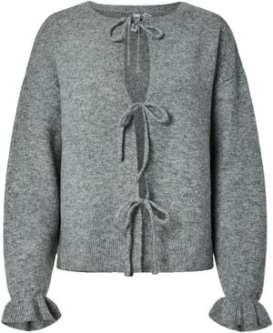 PCSALLY REV FRILL CARDIGAN KNIT NOO