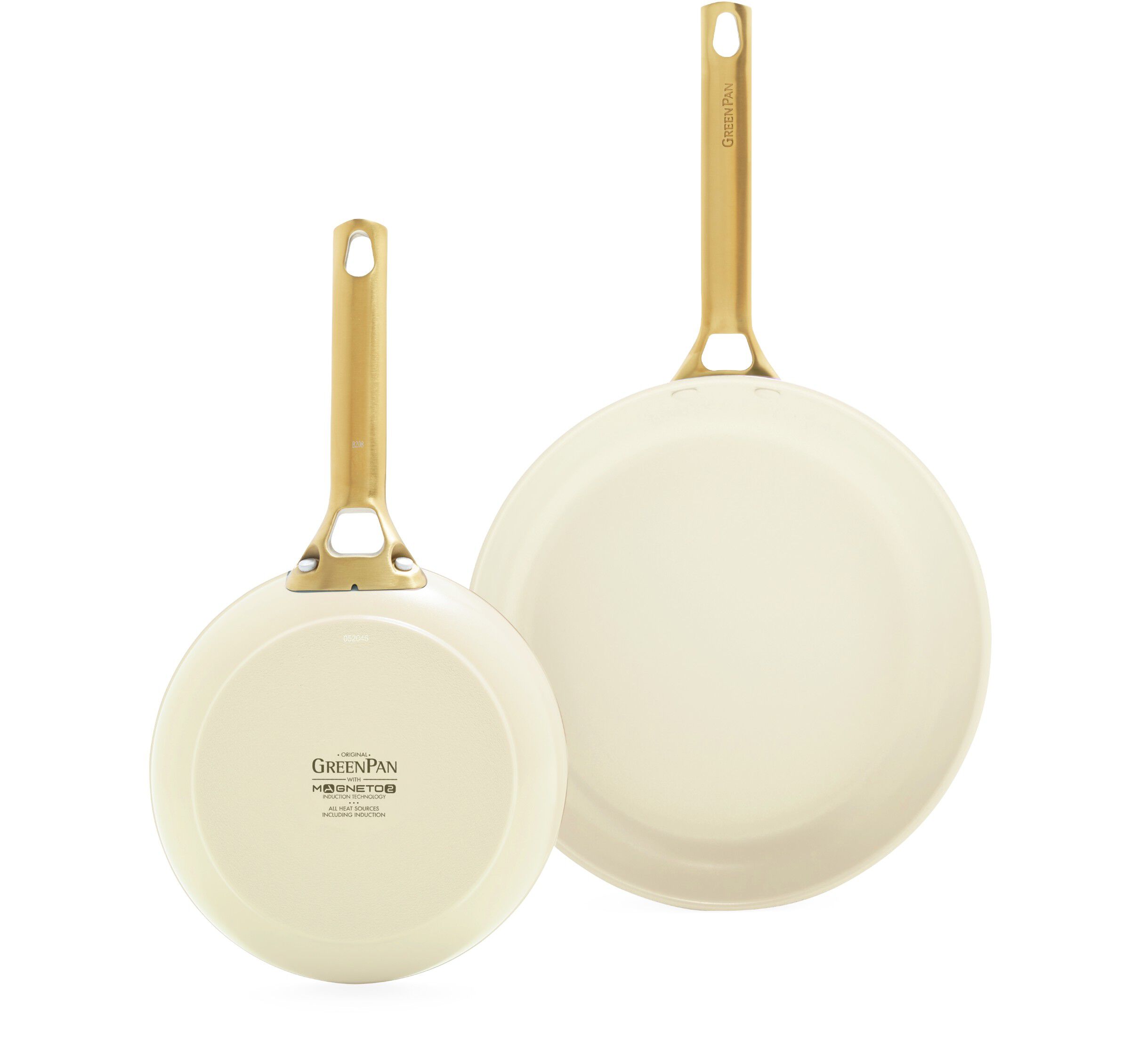 Greenpan Padova Frypan set 2pcs 20cm+26cm Cream White