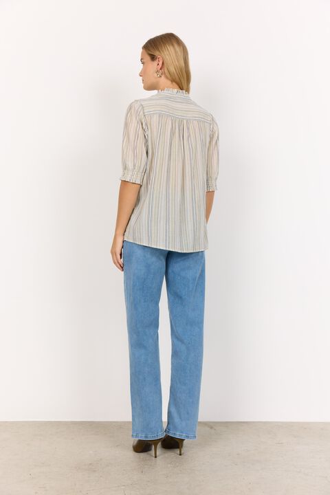 SC-PATTI 1 Bluse Støvet Grøn