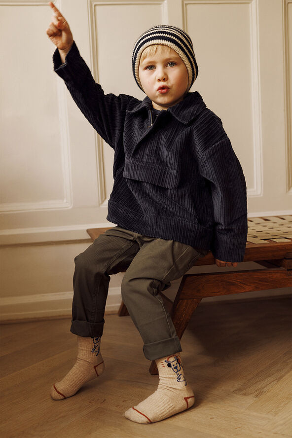 Bergen striped beanie