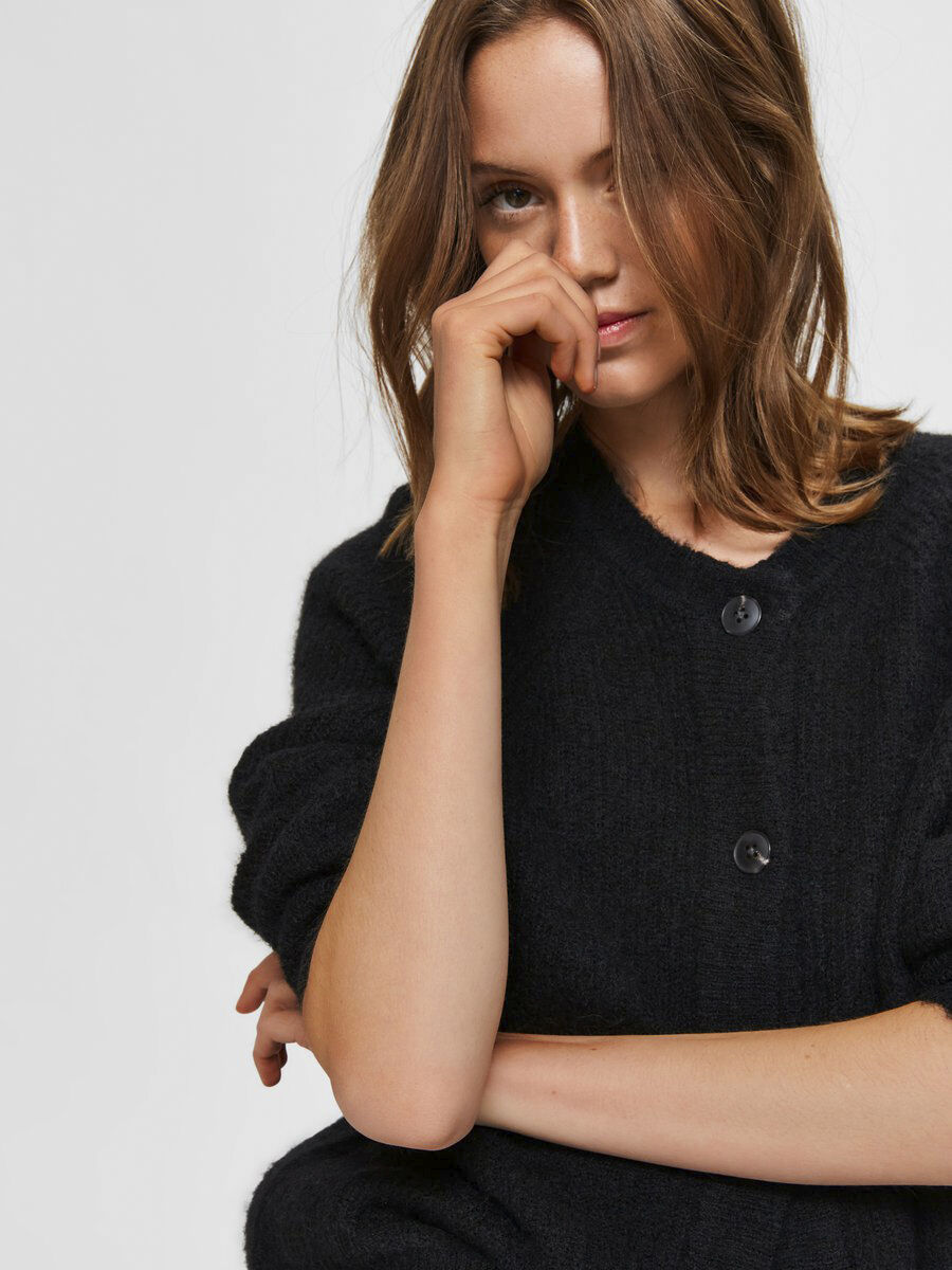 SLFLULU LS ALPACA BLEND KNIT SHORT CARDIGAN NOOS