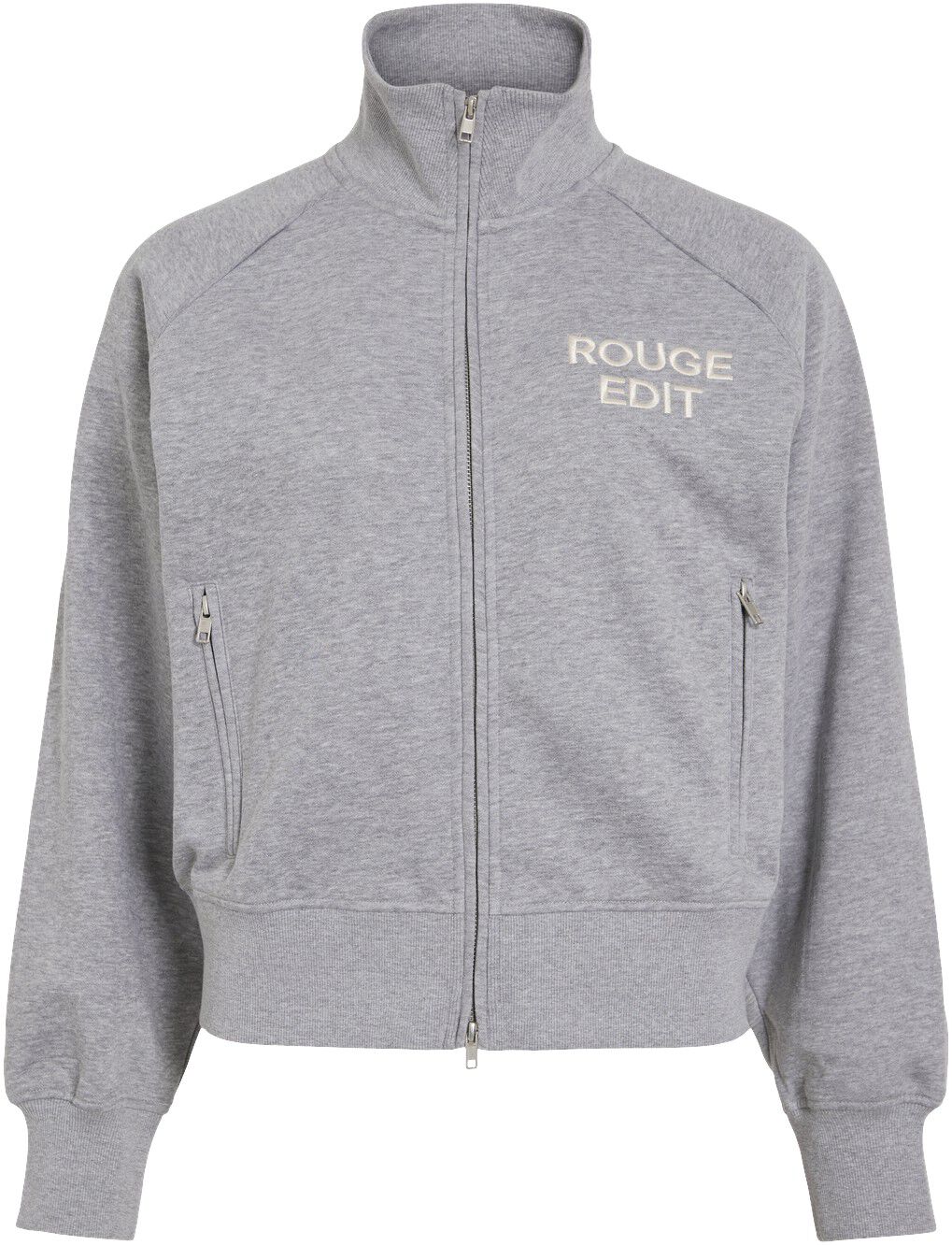 ROUYORK L/S HIGH NECK ZIPPER SWEAT