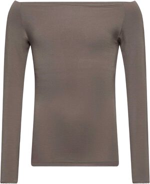 Viscose long sleeve off shoulder top