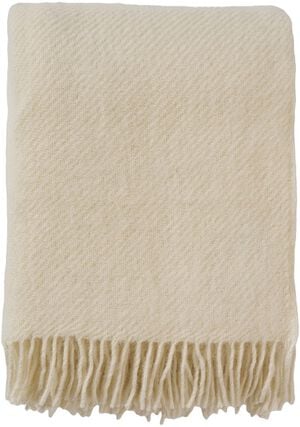 Uldplaid Bornholm off-white