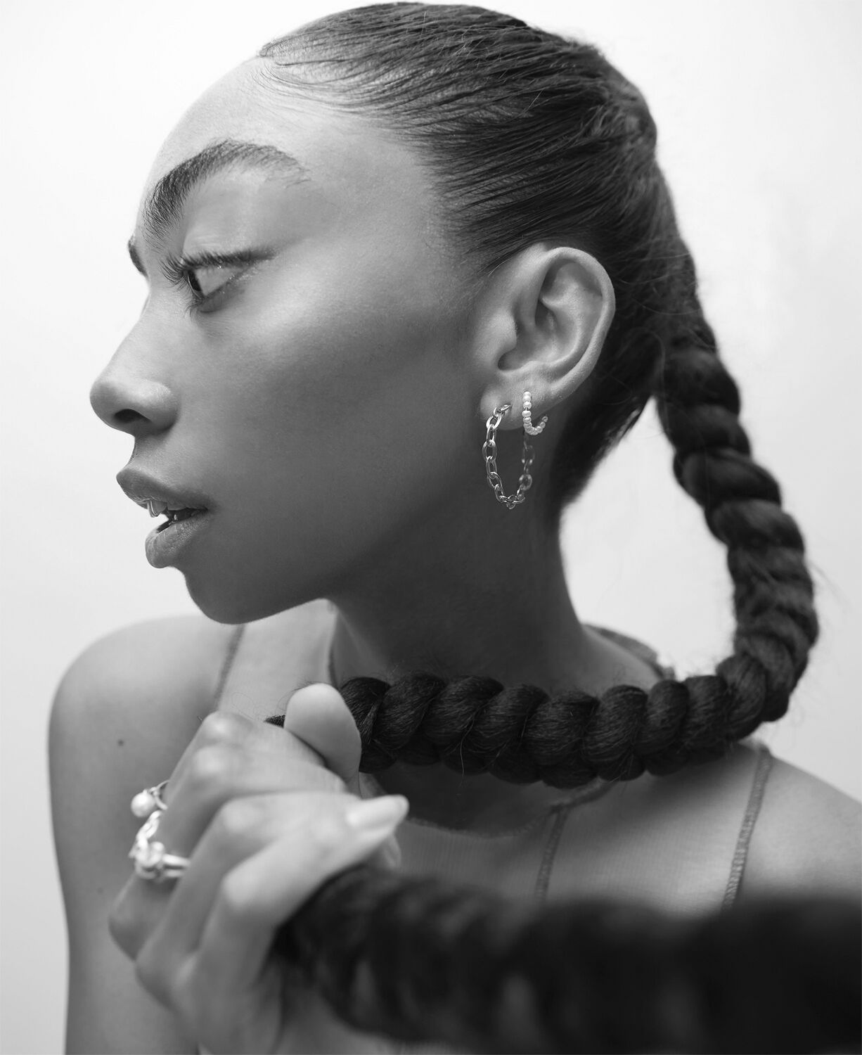 ROW | PEARL TWIST EARRING | GOLD PLATED