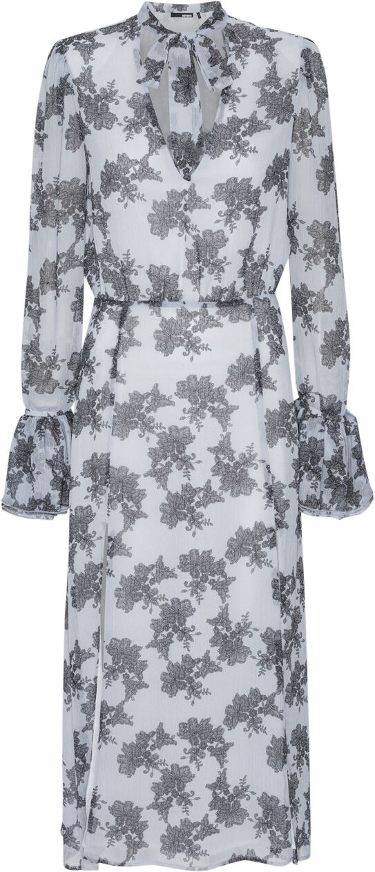 Chiffon Bow Midi Dress