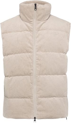 Corduroy puffer vest