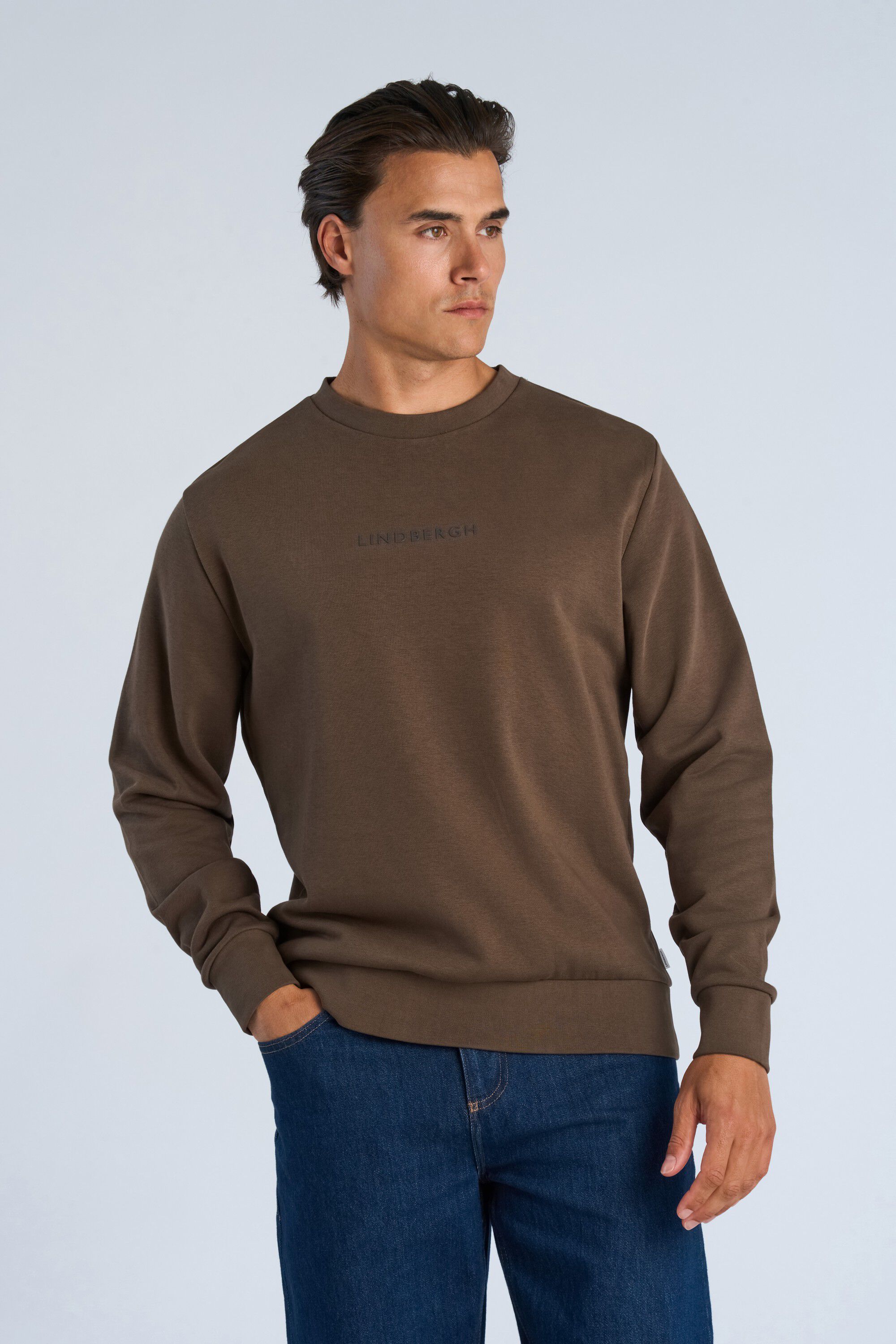 Logo chest print o-neck sweat