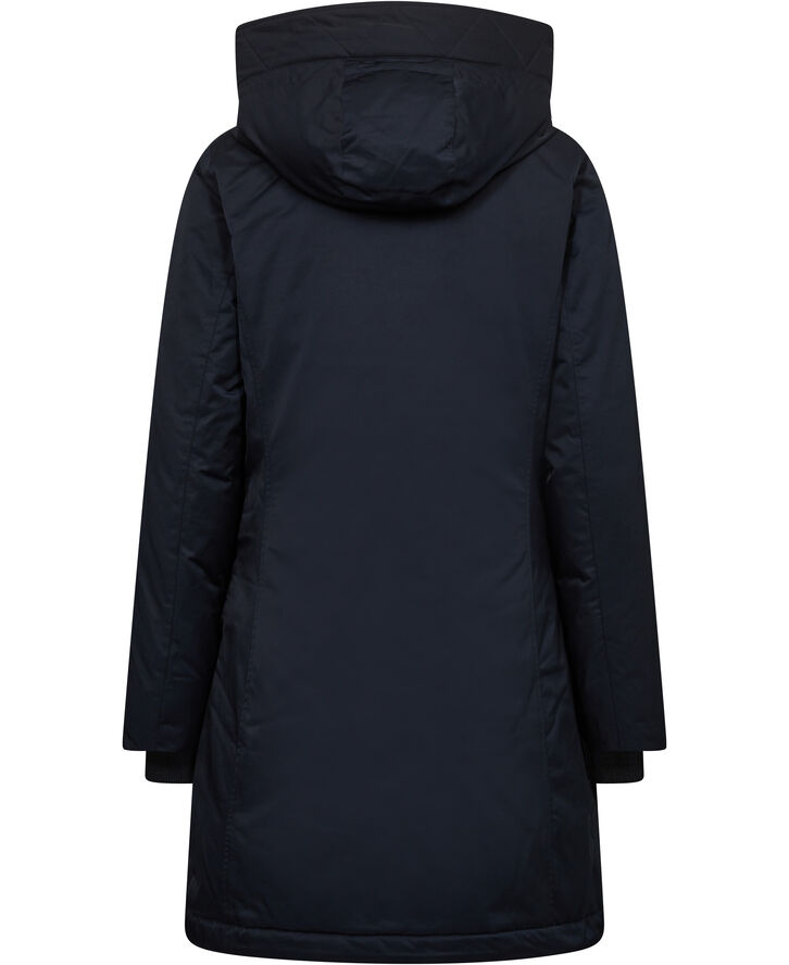 NYLON MIX PADDED HOODED PARKA