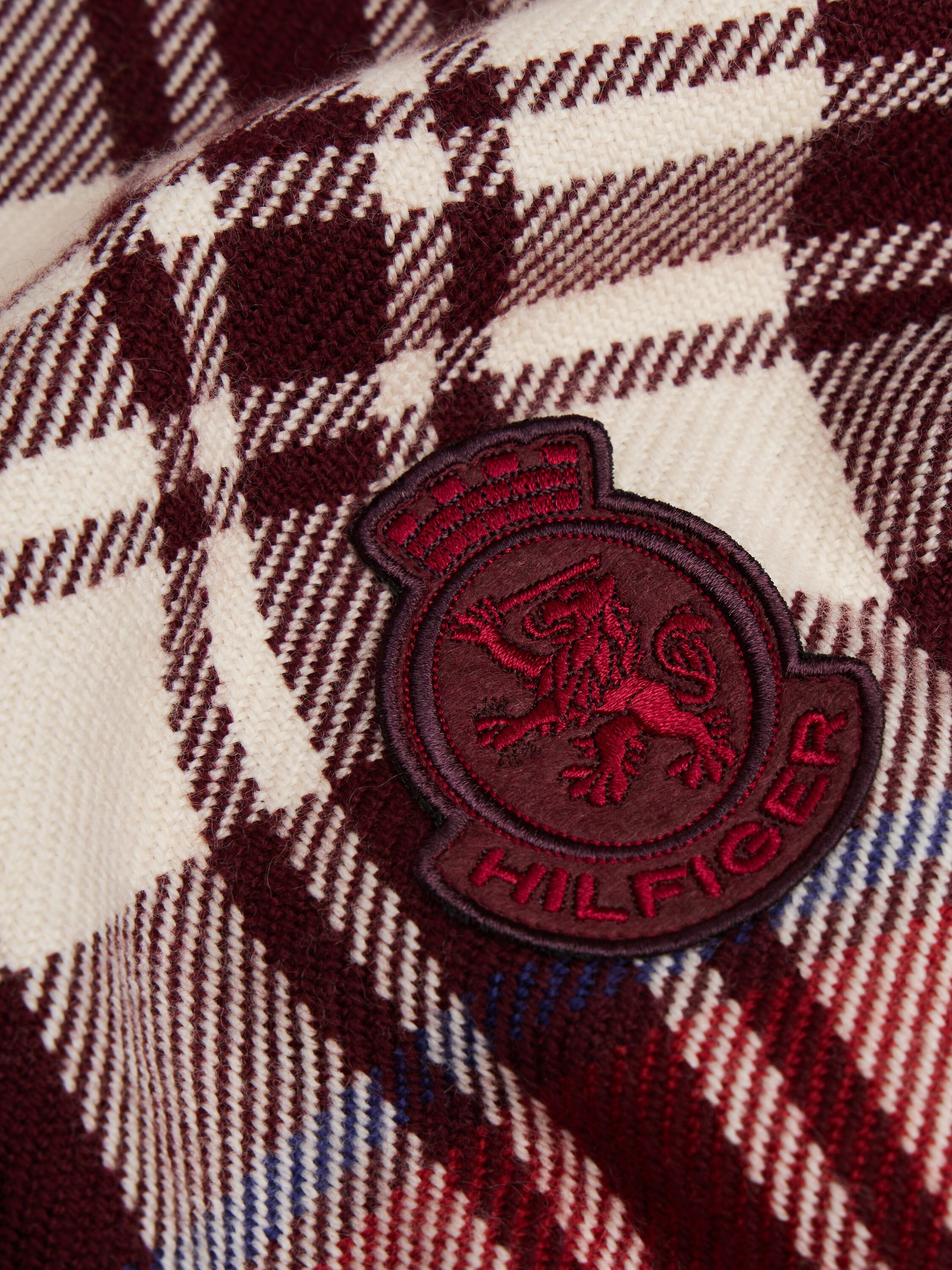 TH CREST CHECK SCARF