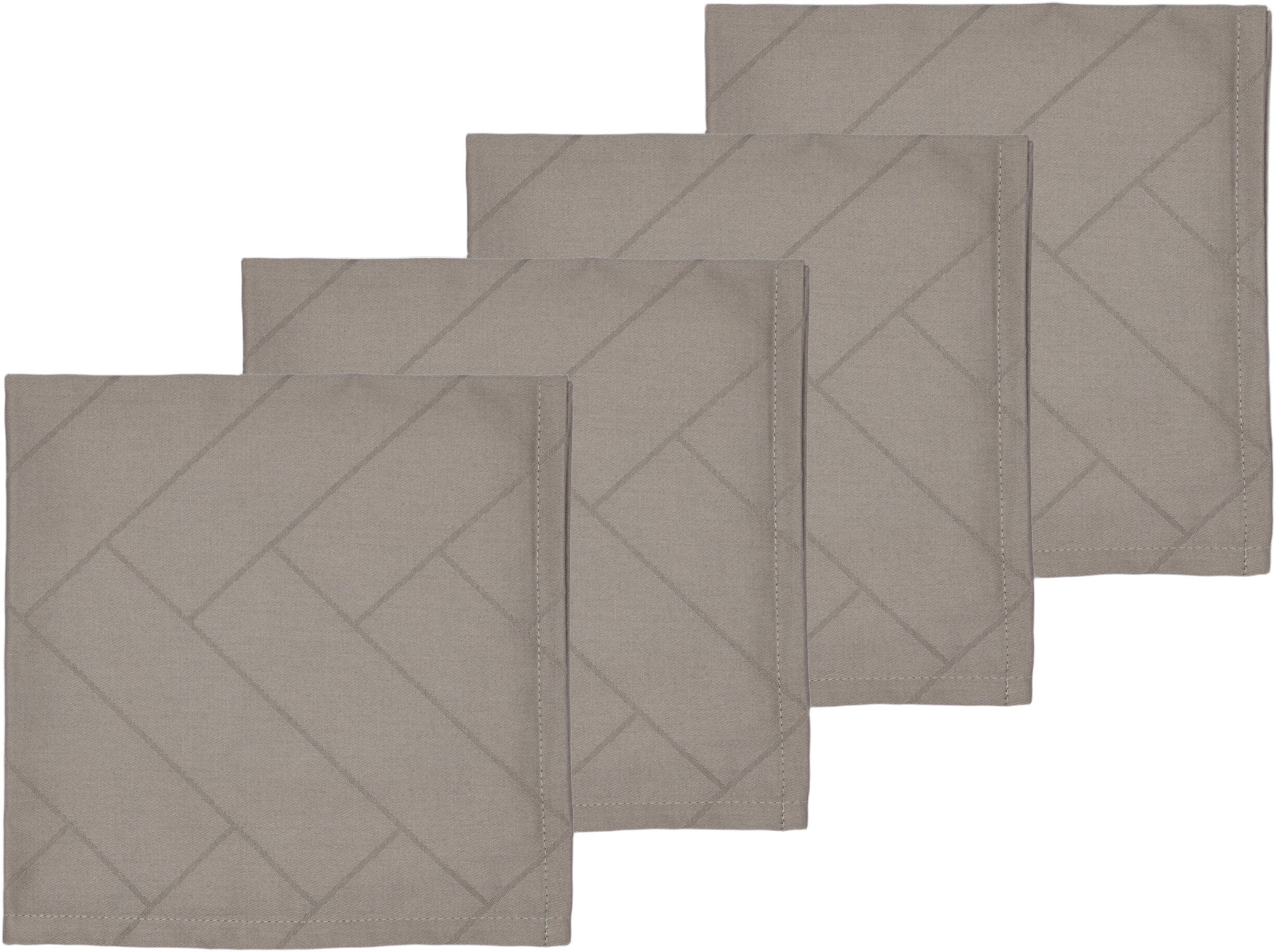 Serviet Tiles Damask Taupe 4 stk