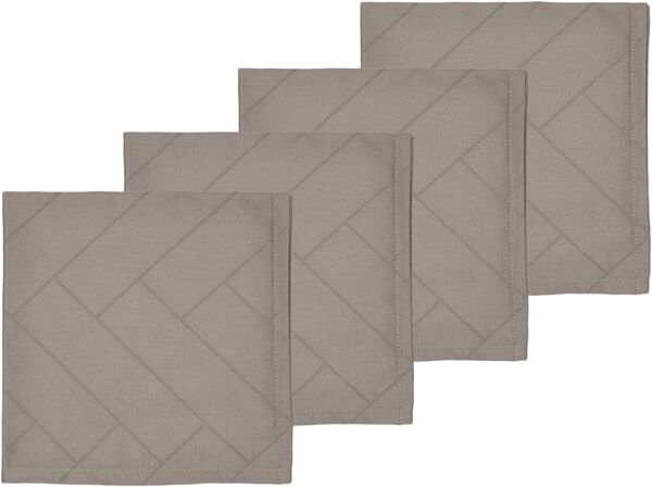 Serviet Tiles Damask Taupe 4 stk
