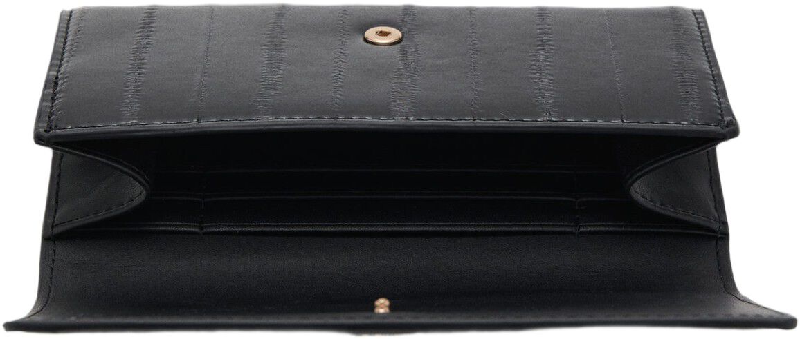 Small wallet with leather-effect fi