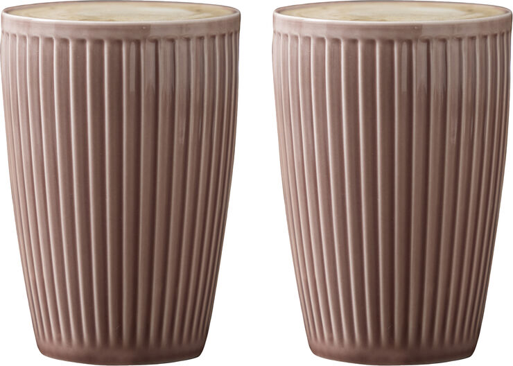 Termokrus Plissé 25 cl 8 x 12 cm 2 stk. Woodrose